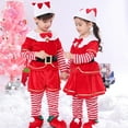 thumbnail image 7 of Uccdo 2-15T Boys Girls Brother and Sister Christmas Outfits Kids Holiday Elf/Santa Costumes Xmas Family Matching Clothes Set, 7 of 7