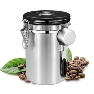 Zurich Coffee Vault Premium Coffee Canister Airtight | Large Stainless Steel Coffee