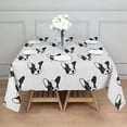 thumbnail image 3 of Cute Bulldog Square Tablecloth,Waterproof Square Table Cover,Wipeable Spillproof Washable Table Cover for Home Kitchen Party Decor 42"X42"(107x107cm), 3 of 6