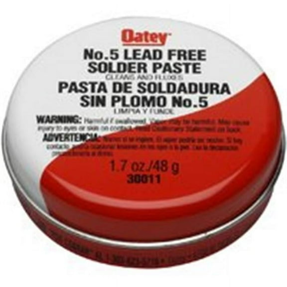 Oatey 30011 Flux, 1.7 oz, Paste, Yellow