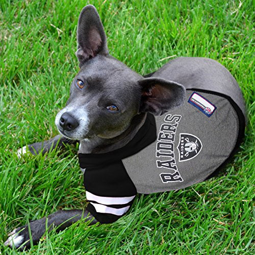 Pets First NFL Las Vegas Raiders Dog T-Shirt, Football Dogs & Cats Shirt - Durable Sports Pet Tee - 3 Sizes, NFL Pet Outfit, Reflective Tee Shirt in
