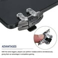 thumbnail image 4 of Unique Bargains Gaming Trigger Mobile Game Controller Six-Finger Linkage Fire Key Burst Shooter Type-C with 18.5cm USB Cable, 4 of 5