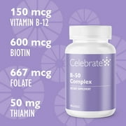 CELEBRATE VITAMINS Vitamin B-50 Complex Capsules, 90 Count