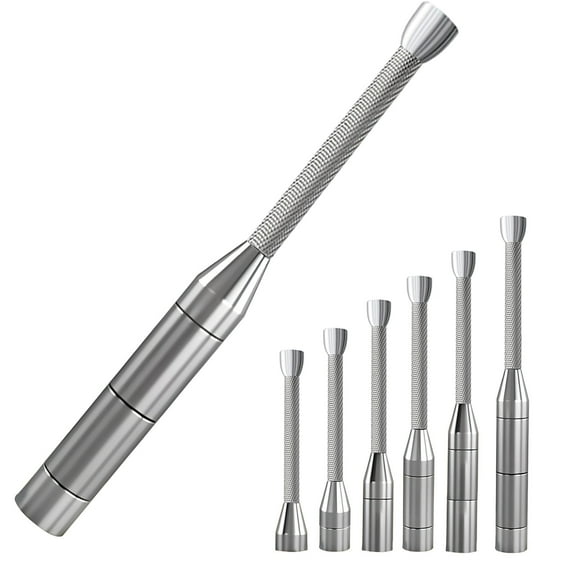 Adjustable Macebell Clubbell, 6-in-1 Premium Steel Indian Club, Strength Training Equipment for Full Body, Muscles, Shoulder, Grips & Forearms Workouts(6.5/9/11/13/15/17.5LBs)