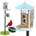 thumbnail image 1 of Comedero para pájaros con cámara Metal 2K Live Stream con poste de 1,9 m, 1 of 6