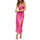 thumbnail image 1 of VISgogo Vestido sin mangas con cuello halter para mujer, atado con pliegues sin espalda Raya de cebra / Recorte con estampado de flores de una sola pieza VISgogo moda, 1 of 5