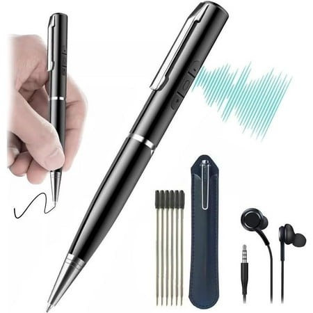 64GB Digital Voice Recorder Rechargeble Audio Activated Recording Device with Noise Reduction MP3 Stereo Player for Lectures Meetings Work Interviews