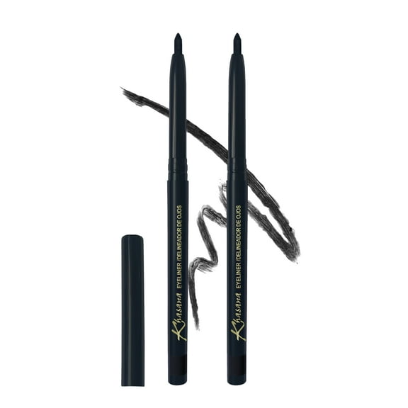 Khasana Eyeliner Automatic Pencil, Glide On, Waterproof, Ultra Smooth & Creamy Application, Long-Lasting, Luminous Formula, Smudge-Proof, Ophthalmologist Tested, Cruelty Free & Vegan