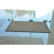 Kempf Water Retainer Entrance Mat, Indoor Outdoor Rubber Rug, Moisture Trapping, Absorbent Mat, 2 by 3-Feet, Brown