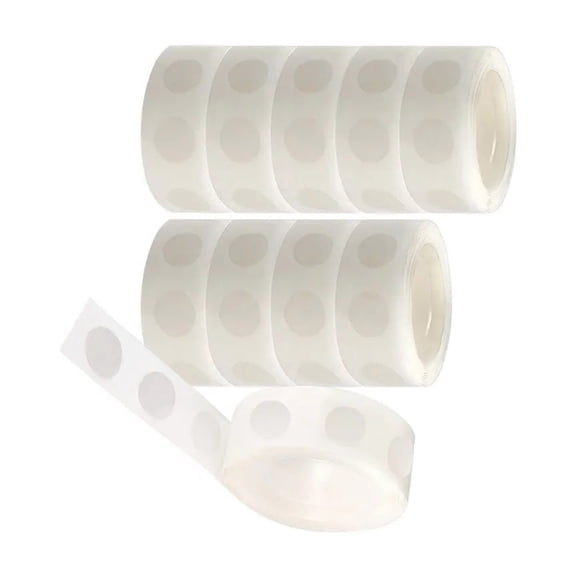 1000Pcs 1.2cm Clear Double Side Glues Points Invisible Double Side Dots Sticker for Balloon Photo Wall Home Decoration
