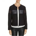 thumbnail image 2 of Finity Womens Mesh Paneled Bomber Jacket, Blue, 8, 2 of 2
