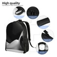 thumbnail image 5 of Fuzoiu Black White Fluid Sculpture Print Laptop Backpack,Work Business Backpacks, Large Capacity Nurse Bag College Bookbag for School, Waterproof Casual Daypack for Travel, 5 of 8