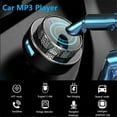 thumbnail image 4 of Alloy Car Bluetooth 5.0 FM Transmitter Radio MP3 Wireless Adapter Car Kit USB Charger, 4 of 14