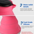 thumbnail image 4 of Kettle Creative Portable Silicona Kettle Gel de Sílice Al Aire Libre Plegado Café Compresión Profesión de Fugas Camping Kettle 1500ml, 4 of 7