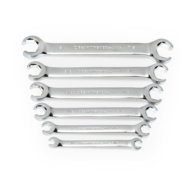 GEARWRENCH Ensemble de 6 Pcs de Clé à Écrou Évasé, SAE - 81907