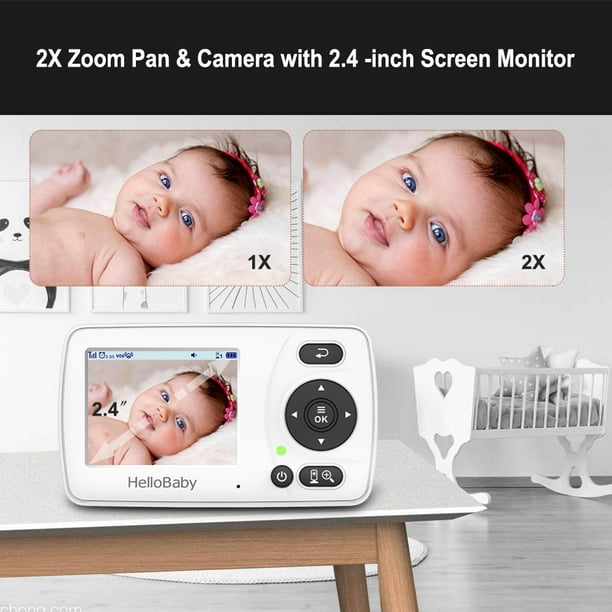 Hellobaby Babyphone Caméra Caméra Video sans Fil Vidiéo pour Bébé