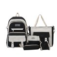 thumbnail image 4 of Gyujnb School Backpack, Durable Nylon Backpack for Students Large Capacity School Bookbag with 5 Piece Set Lightweight Water Travel Daypack, Backpack for School, 4 of 4