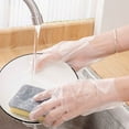 thumbnail image 5 of Dengmore 300 PCs Disposable Gloves PE Large Thick Food Plastic Gloves Food Safe and Powder-Free Clear Vinyl Gloves for Cooking Food Prep Food Service One Size Fits Most, 5 of 13