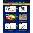 DUOFU365 Drl Led Strip,RGB AIF4 Exterior Car LED Strip Lights,2Pcs 24