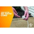 thumbnail image 2 of Yard Master 992382 16/3 40' White Outdoor Patio Extension Cord, 2 of 6