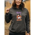 thumbnail image 2 of Autumn Animal Theme Halloween Animal Hoodie for Men and Women, Unisex Pullover Hooded Sweatshirt, Comfortable Cotton Poly Blend, Casual Fall Seasonal Outfit, 2 of 5