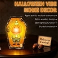 thumbnail image 4 of Custom Vintage Halloween Decor Indoor, Retro Wooden Block for Shelf Decor, Coffin Halloween Decor Halloween Wooden Decorations, Freestanding Tabletop Blocks, 4 of 5