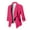 Hot Pink, variant on Winter Jackets for Women Plus Size under $10.00 Women's Casual Blazer Open Front Lapel Long Sleeve Solid Color Print Suit Work office Jackets Blazer Brown XL