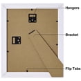 thumbnail image 7 of decorUhome 8x10 Picture Frames Set of 2, Display 5x7 Pictures with Mat or 8x10 without Mat, Wall and Tabletop Display Photo Frames, Rustic Green, 7 of 7