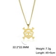 thumbnail image 4 of TEAMER One Piece Pendant Necklace for Women Silver Color Stainless Steel Skeleton Cross Chain Collars Punk Jewelry, 4 of 4