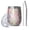 Pioneer Flower Floral-3, variant on 12oz Stemless Wine Tumblers Pioneer Flower Floral Print Pattern Vacuum Insulated Stainless Steel Travel Tumbler Cups Mug with Lid and Straw for Champaign,Cocktail,Beer with Cleaning Brush