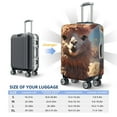 thumbnail image 5 of Haiem Fluffy Alpaca Mountain Meadow Luggage Cover Printed Suitcase Covers for Luggage Elastic Washable Suitcase Protector Fits 18-32 Inch Luggage-Large, 5 of 8