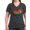 Charcoal, variant on CafePress - I Support GLBT Rights Women's V Neck Dark T Shirt - Women's V-Neck Dark T-Shirt