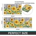 thumbnail image 3 of 2 Pieces Sunflower Kitchen Rugs and Mats Sunflower on The Wooden Kitchen Decor Farmhouse Anti Fatigue Mat Non Skid Washable Standing Mat Kitchen Rugs17x30+17x47inch, 3 of 6