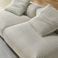thumbnail image 3 of Solace2-Piece Modular Corduroy Upholstered Sofa in Almond, 3 of 8