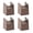 Widened Brown 10 to, variant on 4 Pack Multipurpose Space Saving Designs 2Inch Bed Risers Accessory for Underbed Storage Furniture Lift Support