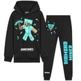 thumbnail image 1 of Conjunto de Buzo y Joggers para Niños Minecraft Negro Azul 11-12 Años, 1 of 5