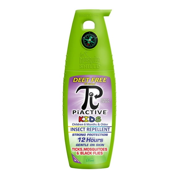 PiACTIVE™ Kids 12-Hour DEET-FREE Insect Repellent Pump Spray, 175ml, DEET FREE insect repellent