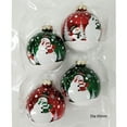 thumbnail image 5 of Holiday Time Dia 65mm 4Ct Snowman Glass Ornament, 5 of 5