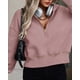 thumbnail image 5 of Sudadera para Mujer PRETTYGARDEN con Media Cremallera y Capucha Corta Rosa Talla S, 5 of 8
