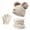 Khaki, variant on Kids Winter Beanie Hat Scarf Gloves Set Knit Warm Toddler Winter Cap Gloves Neck Warmer for Boys Girls 1-8 Year