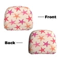 thumbnail image 6 of Kdxio Starfish Pattern Print 2 Piece Car Head Rest Covers Set Auto Front/Rear Seats Headrest Cover Universal Fit Most Cars,Sedan, SUV, 6 of 9