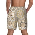 thumbnail image 3 of Kdxio Flowers And Leaves Print Men'S Swim Trunks With Compression Liner 7 Inch Inseam Quick Dry Swim Shorts, 3 of 7