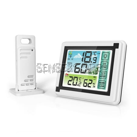 

Wireless Weather Station Thermometer Hygrometer Indoor Temperature Sensor