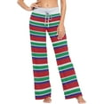 thumbnail image 2 of FREEAMG Chic Lifelike Floral Pattern Drawstring Lounge Wide Leg Pajama Sleepwear Bottom, 2 of 6