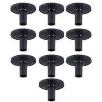 FENGGUIQU 10Pcs Black Drum Cymbal Sleeves Plastic Tools Easy to Use Drum Kit Replacement Parts