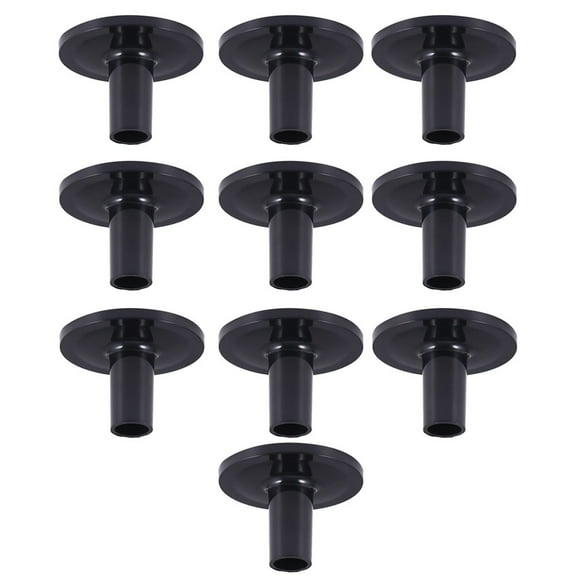 FENGGUIQU 10Pcs Black Drum Cymbal Sleeves Plastic Tools Easy to Use Drum Kit Replacement Parts