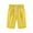 Yellow, variant on SUYOLL Children Girls Knee Length Pants Casual Thin Outerwear Elastic Waistband Loose Elegant Stylish Pants 3-13 Years
