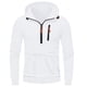 thumbnail image 3 of WILLBEST Sudaderas para Hombre, Sudadera con Capucha y Cremallera, Chaqueta Informal con Bolsillos Delanteros, Ropa Deportiva De Manga Larga para Gimnasio, Correr Al Aire Libre XXXGrande, 3 of 3