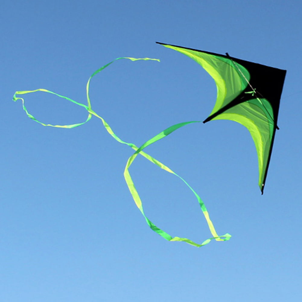 1 Kalaokei Kids Children Outdoor Nylon Ripstop Prairie Delta Flying Kite with Tail Toy