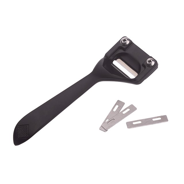 Cuchillo para esquiar cuero de acero de aleación, juego de herramientas de mano DIY, cuchillos de adelgazamiento artesanales de cuero con 3 uds, cortador de adelgazamiento de borde de cuchillas ZefeiWu 8390606876614